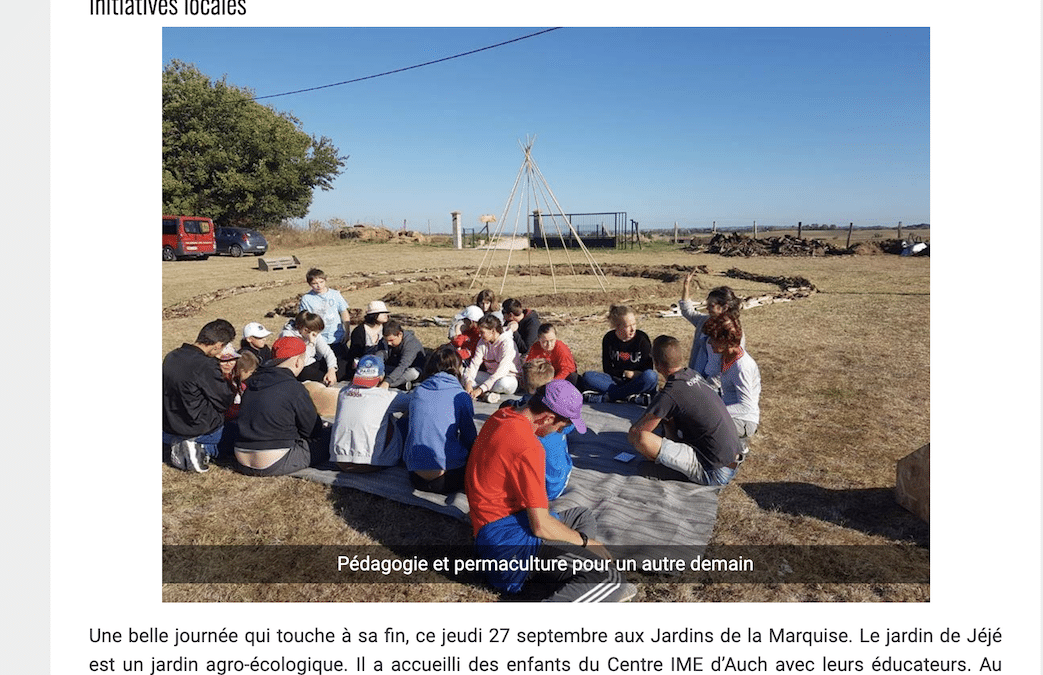 « BIENVENUE AUX JARDINS DE LA MARQUISE ! »