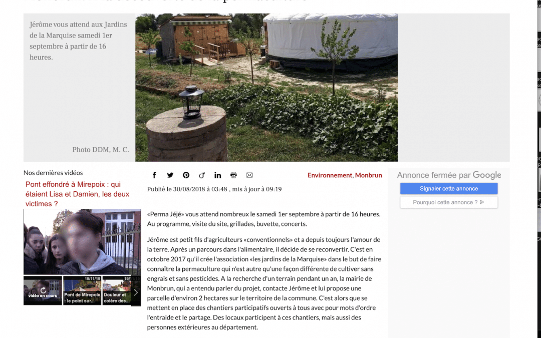 « Monbrun. A la découverte de la permaculture »