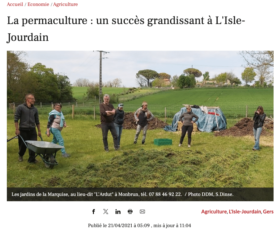 La permaculture : un succès grandissant à L&rsquo;Isle-Jourdain
